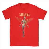 Nirvana Rock Band T Shirt Kurt Cobain Popular T Shirts Short Sleeve Streetwear Tshirt Summer 100 Cotton Oversize Clothing S