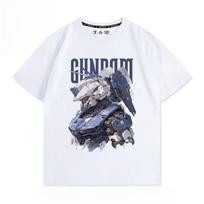 Mobile Suit Gundam Anime Printed Tshirt Mens and Womens Tshirt Mens Top Sports Tshirt 2026 Summer New Tee M