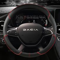 Mikropluošto odos automobilio vairo apdangalas Dacia Logan Sandero Duster Lodgy Jogger Dokker Spring 2017-2024 Automobilio priedai raudona