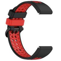 22mm 26mm Marine Silicone QuickFit Sport Strap For Garmin Fenix E 8 8x 7 7X/6 6X PRO/5 5x Puls/Epix Pro/Enduro 3/Tactix 8 7 Band 22mm juoda/raudona