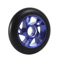 Silent 100/110mm Scooter Wheels Thick Aluminum Alloy Stunt Scooter Wheels With Bearings Stable Roller Wheels Parts Adults Kids tamsiai mėlyna spalva