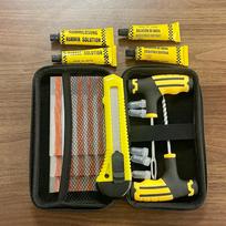 Emergency Family Vehicle Repair Kit Portable Multi-Tool Set for Car EV Motorcycle Compact Puncture Fix with Glue Patches
