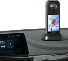Transporto priemonės laikiklis Insta360 X4 pagrindui Silikoninis neslystantis automobilio stovas Stalo laikiklis Objektyvo apsauginis dangtelis Insta 360 X4 priedai juoda