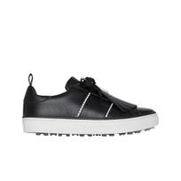 (w) G/fore Durf Pebble Leather Kiltie Golf Shoes Onyx W220