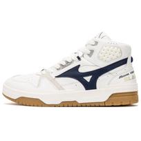 Mizuno Court Slam Hi Trendy Casual High-Top Sneakers Unisex Sneakers White Navy D1GH222402 36