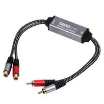 Plug and Play 2 kanalų įžeminimo triukšmo slopintuvai Įžeminimo kilpos triukšmo izoliatorius Suderinamas su profesionalia garso įranga 1