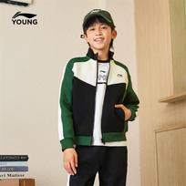 Li-Ning Kids' Eco-Friendly Soft Zip-Up Hoodie XL