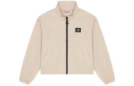 New Balance IU Jackets Women's Light Umber Stand Collar Moderate Soft Shell 5AC2U022-BEI L