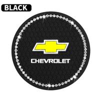 1/2Pcs Diamond-studded Car Coaster Cup Holder Anti-skid Pad For Chevrolet Cruze Lacetti Captiva SS Z71 Equinox Trax Impala Spar