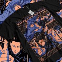2026 Summer Jujutsu Kaisen Anime Suguru Geto Printed Loose Short-sleeved Cotton Children's T-shirt Tide Unisex Casual Y2k 4XL