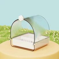 Bottom Drawer Parrot Bathtub Transparent Bird Birdbath Feeder Bird Bathing Pool  Grooming Supplies balta