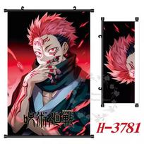 J-Jujutsu New K-Kaisen Poster Scroll Painting Peripheral Hanging Painting Bedside Living Room Background Wall Cloth Painting 40x60cm