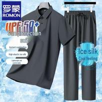 Romon Men's Cooling Sun Protection Polo Set 185(56)