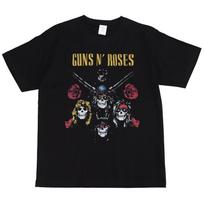 Guns N Roses Skaitmeninis Tiesioginis Įpurškimas Pistoletai Gėlės Roko Grupė Slash Amerikietiškas Gatvės Hip Hop Vintage Trumpomis Rankovėmis Marškinėliai S įvairiaspalvis