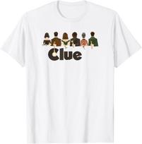 Clue Characters Hiding Their Weapons on Their Backs Lineup TShirt Funny Shirt  Customizable Casual  Streetwear Ropa Hombre S