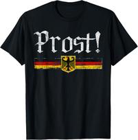 Oktoberfest Drinking Unisex Women Vintage GerUnisex Flag Prost TShirt Print Original Design Gifts T Shirts Short Sleeve Tee Camisas S