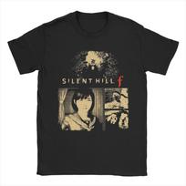 Men's Horror Game Silent Hill F T Shirt Hinako Shimizu Cotton Clothing Novelty Short Sleeve Crew Neck Tees Summer T-Shirt S įvairiaspalvis