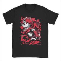 Humorous Cartoon Helluva-Boss T-Shirts for Men Crew Neck Cotton T Shirt Short Sleeve Tee Shirt Unique Tops S įvairiaspalvis