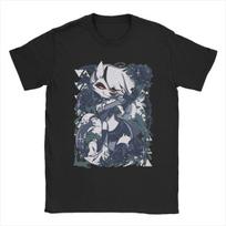 Men T-Shirts Cartoon Helluva-Boss Loona Novelty 100% Cotton Tees Short Sleeve T Shirts O Neck Clothing Party S įvairiaspalvis