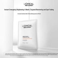 L'Oreal Men's Brightening Hydrating Sheet Mask 1 vnt. spalvos