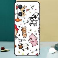 Vegan Pattern For Realme GT 7 Pro GT 5 6 6T C67 C61 C55 C53 C51 C21Y C25S C75 10 11 12 13 14 Pro Plus Case For Realme GT5