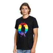 Antelope Gang Rainbow Antelope Black Unisex T-shirt S įvairiaspalvis