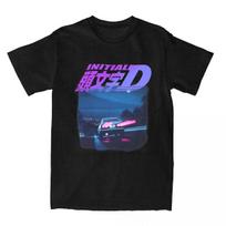 Initial D Neon AE86 Accessories marškinėliai unisex moterims Takumi Fujiwara Tofu Store Pure Cotton T marškinėliai trumpomis rankovėmis marginti drabužiai S įvairiaspalvis