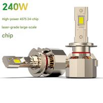 High-Power LED Car Headlights 24-Chip H7 H4 Bi-Beam 240W 24000LM Super Bright – LED Lights Car Accessories H1