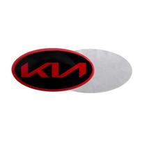 6.1cm*3.2cm Car Steering Wheel Center Emblem Badge Sticker Decal For KIA KN K2 K3 K5 KX5 GT Forte Rio Optima Sorento Accessories
