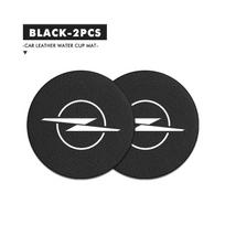 2pcs Suede Car Coaster Water Cup Drink Holder Mat Anti-Slip Pad For Opel Corsa Mokka Astra Cascada Adam Insignia Meriva Vectra