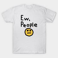 EW,People Funny T-Shirt Men Women Wear a Sad Face Printed Tee Clothing Loose Oversized Cotton Short Sleeve S įvairiaspalvis