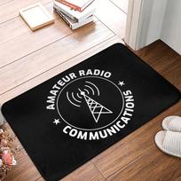 Licensed Ham Retro Radio Operator Doormat Anti-Slip Kitchen Bath Mat Living Room Door Floor Entrance Carpet Rug 40cmX60cm