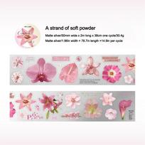 New Flower Design Decorative Adhesive Tapes Adhesive Backing meaning to be continued Japanese Masking Scrapbooking Stickers