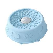 Pet Lick Bowl Liquid for Feeder Dog Treat Slow Bowl with Rolling mėlyna