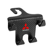 Car Seat Headrest Hook Universal Phone Holder Backseat Organizer For Mitsubishi Outlander Lancer 10 9 ASX RALLIART  L200 Sticker