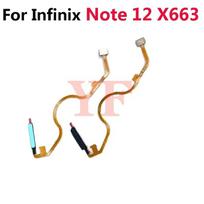 For Infinix Note 12 Pro 5G G96 X670 X663 X663B X663C X663D X671B X676B Home Button Fingerprint Sensor Return Power Flex Cable Note 12 X663 Blue