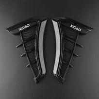 Carbon Black Car Fender Side Vents Air Flow Intake Hole 3D Grille Sticker Cover Modification For Volvo XC60 car accesories juoda