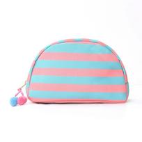 Pom-pom Tassel Shell Shape Pouch Durable Canvas Makeup Organizer  Daily Commute rožinė/mėlyna