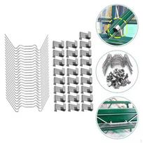 50 Pieces Greenhouse Glass Clamps Wire Fixing Clips Portable Frame Clamp Gardening Tool