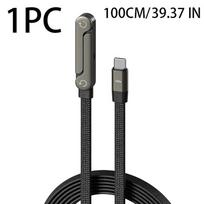 2-in-1 Holder Charger Cable 240W Fast Charging Cord with Built-In Phone Stand Dual Type C Cable Phone Holder for IPhone 17 16 15
