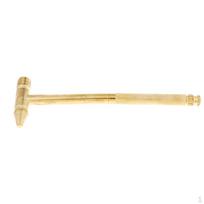 Small Full Metal Brass Hammer Portable Multi Tool - 3Pcs Screwdriver Inside