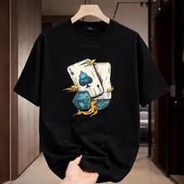 Poker Dice Graphic T- Shirt Playing Cards Casino Streetwear Casual Tee M