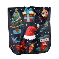 Children Haircut Cape Professional Christmas Pattern Reusable Barber Cloth Apron for Kids Home Use