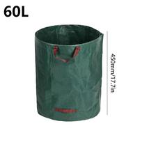 120-500L Garden Yard Waste Bag Waterproof Fallen Leaves Basket Foldable Trash Storage Container Outdoor Gardening Storage Bags