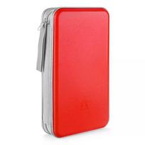 1Pcs 96sheets CD DVD Carry Case Cover Disc Storage Holder CD Sleeve Wallet Album Hard Box Plastic Pack Disc DVD Disc Pack raudona