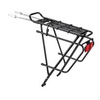 Bike Cargo Rack Bicycle Aluminum Alloy Universal with Rope Pannier Bag Holder Black