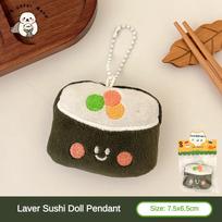 1/6/12 Pcs Cute Food Doll Pendant Plush Sushi Food Play Pendant Backpack Keychain Pendant Plush