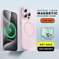 Magnetic Strap Phone Case For For Iphone 1 14 16 Plus 11 12 13 16 Pro Max  Liquid Silicone Lanyard Charge Protector Cover For iPhone 16