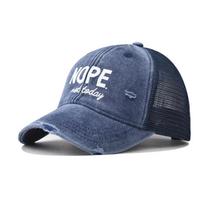 Cotton new NOPE baseball cap men's and women's personalized outdoor three-dimensional breathable mesh cap adjustable