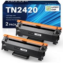 Toner Cartridges - LASER GENETICS CARRON - TN2420 - Compatible Brother - Pack of 2 - Black